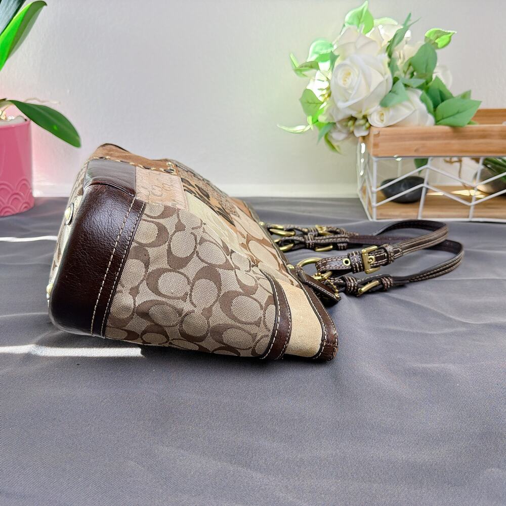 Coach Vintage F12843 Signature Patchwork Tote Bag - Picture 5 of 8